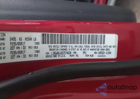 2003 Jeep Grand Cherokee Overland z USA, uszkodzony, nr VIN 1J8GW68J63C574630